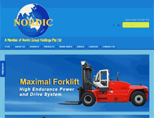 Tablet Screenshot of nordiclifttruck.com